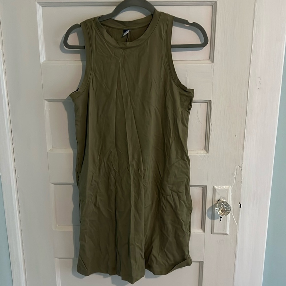 Old Navy Army Green Swing Dress